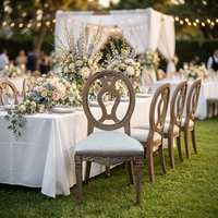 Chaise de salle à manger haut de gamme pour hôtel, en plastique, écologique et durable, empilable, pour villa, hôtel, événements extérieurs et mariages