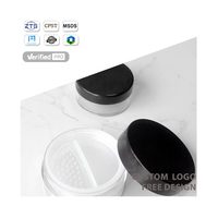 Benutzerdefiniertes Logo Anpassbare Farbe Transparente Runde Lippenbalsam- und Cremedosen Kosmetikbehälter Make-up-Werkzeuge
