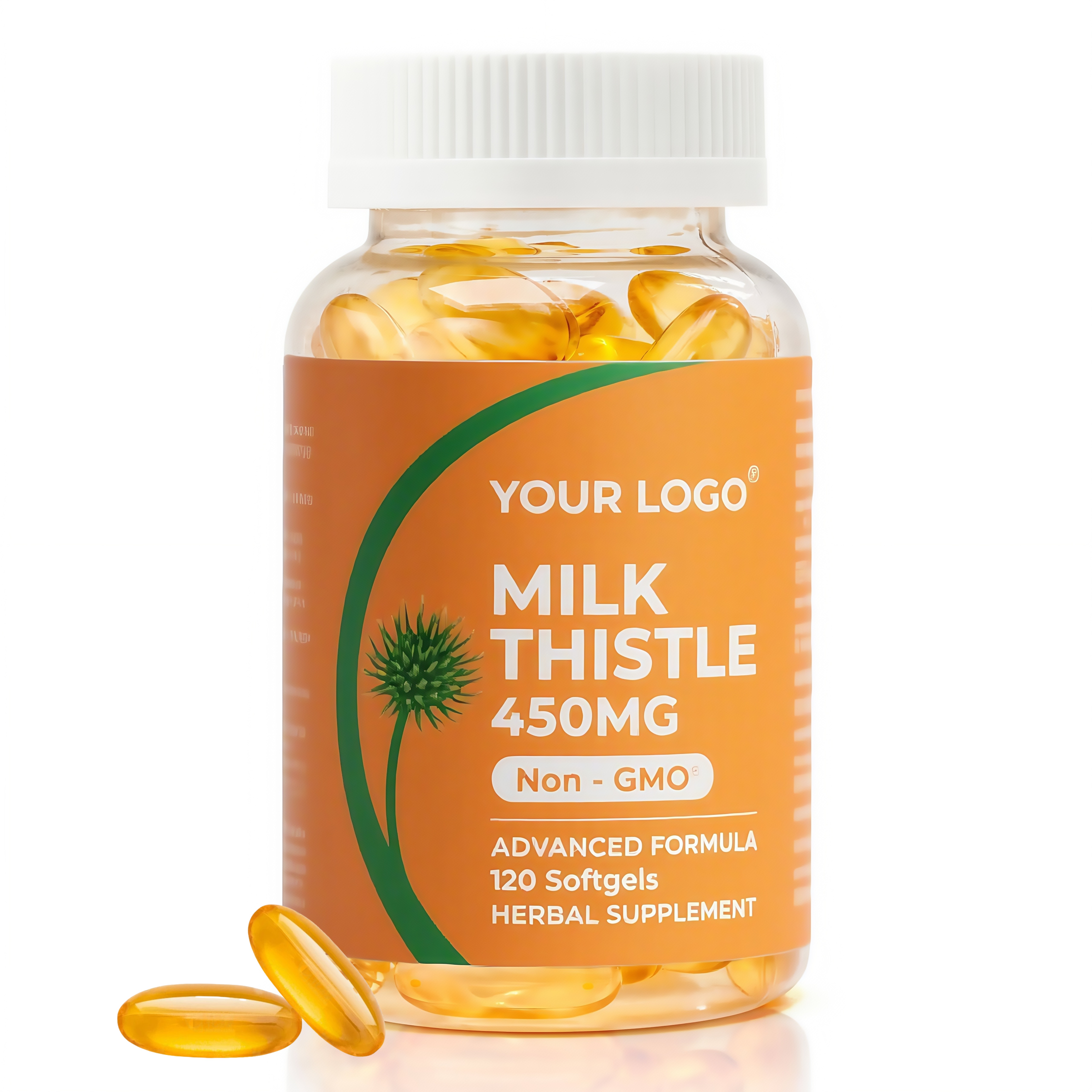 Private Label Lactation Eu Berberine Silymarine Dandelion Supplement Extract Milk Thistle Softgels for Health Antioxidant
