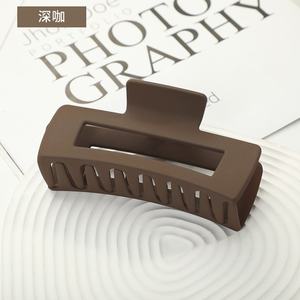 מחיר זול נשים כריש שיער קליפ מט צבע מלבני clamp clamp clamp 10.5 ס "מ גודל גדול טופר קליפ עבור בנות - Product Image 6