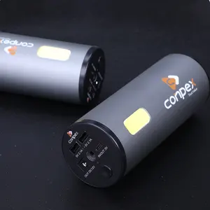 Conpex 31200mAh campeggio esterno grande capacità a quattro porte doppio USB portatile portatile Power Bank incorporato gancio con luce a LED