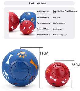 ของเล่นลูกบอลสำหรับสุนัขแบบใหม่ ของเล่นจ่ายอาหารสุนัขแบบอินเทอร์แอคทีฟ ของเล่นยางนิ่มรักษ์โลกสำหรับสัตว์เลี้ยง ของเล่นให้อาหารสุนัขแบบช้า - Product Image 6