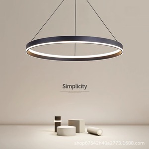 2023 New Modern Minimalist Ring Pendant <b>Light</b> for Living <b>Dining</b> Bedroom Direct Sales Zhongshan Lighting Factory AC Power Source - Product Image 6