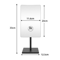 3Days Latest Arrival Fashionable Cosmetic Mirror Square Double Sided Adjustable Height Lift 3x/5x Magnifying Mirror High Quality