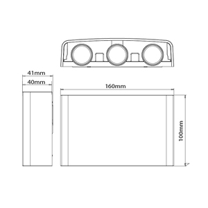 Applique murale LED étanche Vito Bino 3 6W IP65 pour usage extérieur en bord de mer - Product Image 2