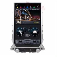 Autoradio 16 pouces, vidéo de voiture, autoradio pour Toyota Land Cruiser 2016-2018, commande centrale du véhicule, lecteur DVD de voiture, GPS, navigation