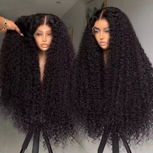 Peluca de Cabello Vietnamita Virgen con Frente de Encaje HD, Venta al por Mayor, 13x4, Sin Pegamento, Liso Natural, Color Natural, Pelucas con Frente de Encaje para Mujeres Negras - Product Image 3