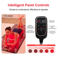 Fitkang - Alfombrilla de Terapia de Luz Roja Infrarroja Portátil, Precio al por Mayor, Grado Profesional, 660nm+850nm, Alfombrilla de Fototerapia con Luz Roja