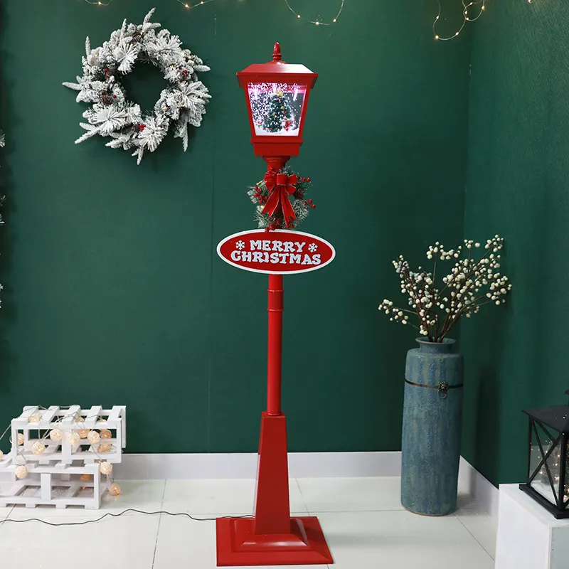 Weihnachts straße Lampe führte Beleuchtung Weihnachten Neujahr Urlaub Dekoration Musical spielen Post Lampe