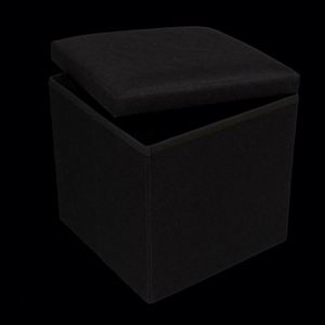 Modern <b>Stool</b> Living Room Furniture <b>Storage</b> Box Fabric Stainless Steel Bamboo Highest Quality Sample Available <b>Stools</b> Counter - Product Image 3