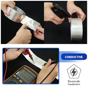 شريط ألومنيوم لتكييف الهواء لختم قنوات الهواء وحماية الأنابيب وأنظمة التهوية، شريط رقائق الألومنيوم المقاوم للماء - Product Image 2