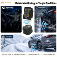 Kit TPMS OEM pour trous aveugles, capteur externe à visser, sans démontage de pneus, surveillance 4 roues pour voiture et SUV, vente en gros usine