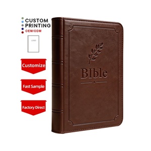 Kit d'étude biblique personnalisé en gros, fournitures d'étude biblique, impression de livres en cuir, couvertures de <span class=keywords><strong>Bible</strong></span> en cuir PU, <span class=keywords><strong>Bible</strong></span> Reina Valera 1960 espagnole - Product Image 1