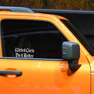 Pegatina para coche con diseño de chicas extrañas que lo hacen mejor, calcomanía de vinilo divertida para chicas, resistente al agua, para ventana o parachoques, adecuada para BMW, <span class=keywords><strong>Toyota</strong></span>, Honda - Product Image 5
