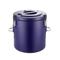 Ensemble commercial de 4 seaux isothermes en acier inoxydable de 28-48-68-100L, porte-aliments thermiques pour hôtels et solutions de restauration