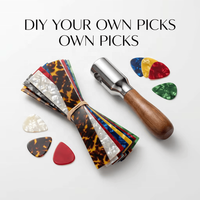 Bandes de plectres de guitare en celluloïd en gros, feuilles personnalisées OEM avec logo, plectres de guitare imperméables et durables, diverses couleurs et épaisseurs