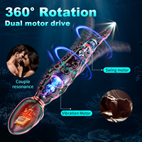 Vibromasseur vibrant en silicone en forme de tentacule de pieuvre, plug anal rotatif, godemiché, masturbateur AV, jouet sexuel pour femme