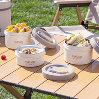 Ensemble de boîtes à repas isothermes en acier inoxydable 18/10 à double paroi, chauffables, pour les travailleurs de bureau, utilisation en extérieur, micro-ondable