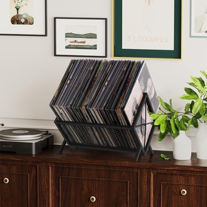 Custom 5-Layer Vinyl Record <strong>Storage</strong> Holder-80-100 <strong>LP</strong> Organizer Metal Display Rack Quick Assembly Album <strong>Storage</strong> for Books - Product Image 6