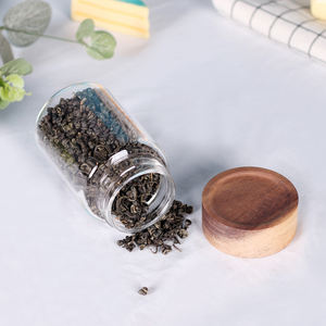 بيع بالجملة برطمانات تخزين صديقة للبيئة للمطبخ مع غطاء خشبي دائري - Product Image 4