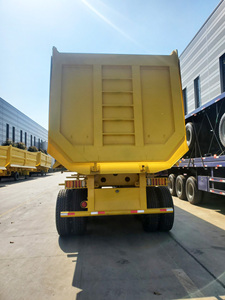 Remorques de camion standard de taille conforme à l'arrière à 4 essieux de sortie d'usine Enregistrement sans stress sur la semi-<span class=keywords><strong>remorque</strong></span> à benne basculante de route - Product Image 6