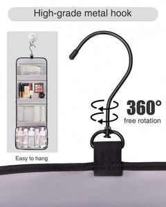 Free Sample Waterproof <b>Large</b> Makeup <b>Bag</b> <b>Wash</b> <b>Bag</b> Makeup Organizer Cosmetic Case for Bathroom Shower Travel Hanging Toiletry <b>Bag</b> - Product Image 3