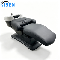Chaise de lavage de cheveux de qualité supérieure pour spa capillaire, mobilier de luxe pour salon de beauté, lit de massage thaïlandais avec bol pour barbier