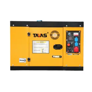 TAVAS 10 KW AC Alternateur générateur diesel silencieux Générateur diesel triphasé à refroidissement par air