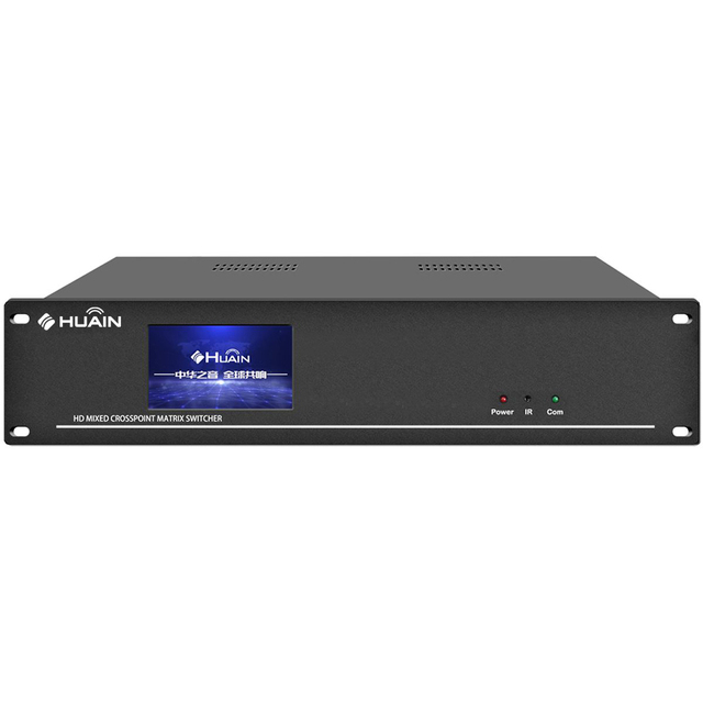 HUAIN Video Matrix Modular HD Seamless Matrix Host 4K 8 in 8 Out Hybrid Switcher HDCP 1.3A/ 2.0 Support for Live Streaming
