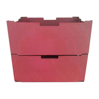 Cartons en papier ondulé durables pour emballage de fruits Boîte à légumes pliante avec trous de respiration Boîte de protection des fruits à forte capacité