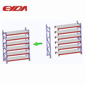 Étagère étroite à plusieurs niveaux de supports empilables industriels en métal pour le stockage en entrepôt avec matériau en acier de protection contre la corrosion - Product Image 1