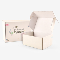 Boîtes d'emballage en carton ondulé personnalisées avec logo, pour produits, envois postaux, boîtes en papier pour petites quantités minimales de commande
