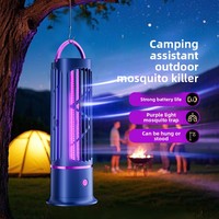 Nouvel appareil anti-moustiques solaire extérieur à lumière UV violette, répulsif électrique pour usage domestique et en cour de restaurant