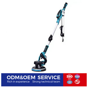 Machine à poncer électrique pour sols avec poignée réglable pour le polissage, le meulage et le lissage des sols en bois et en carrelage - Product Image 1