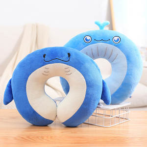 anpassbare plüschtiere chip-hals-kissen meeresorganismus tier-spielzeug fisch krabbe garnelen gefütterte spielzeug farbige kissen - Product Image 2