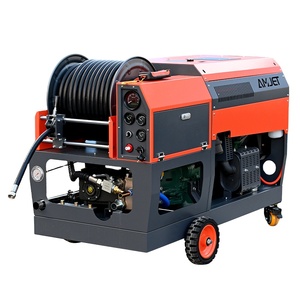 Système de dragage rotatif à essence à double cylindre haute puissance Aimeijie, équipement professionnel de nettoyage des égouts résidentiels et municipaux - Product Image 2