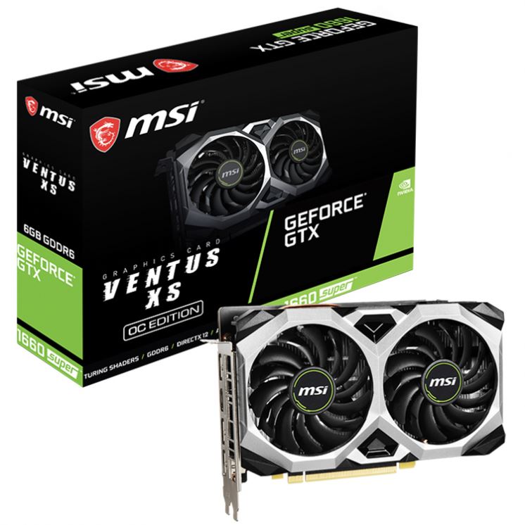Игровая Видеокарта MSI NVIDIA GTX 1660 Super Series XS, 6 ГБ GDDR6 OC, 192 бит в наличии