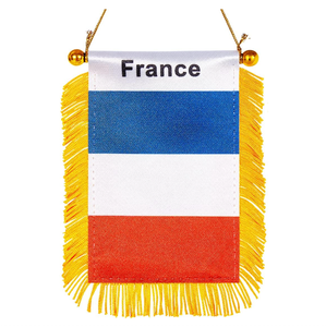 Drapeau de pays du Panama imprimé double face de haute qualité Mini bannière frangée à accrocher à la fenêtre de la <span class=keywords><strong>voiture</strong></span> - Product Image 3