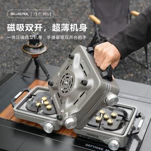 Estufa de Camping para Exteriores Buerk, 8800W, de un Solo Quemador, a Gas, Portátil, Resistente al Viento, Plegable, Color Titanio - Product Image 3