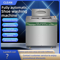 Laveuse et sécheuse de chaussures automatique industrielle entièrement en acier inoxydable pour baskets et chaussures de tennis