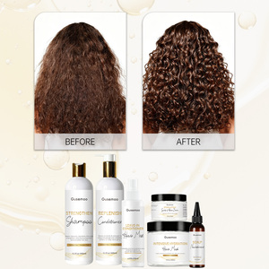 Ensemble Shampooing et Après-Shampooing <span class=keywords><strong>Bio</strong></span> à l'Huile de Ricin et au <span class=keywords><strong>Miel</strong></span> Sans Sulfate pour la Croissance Capillaire, la Nutrition du Cuir Chevelu et la Réparation des Cheveux - Product Image 4