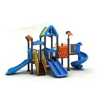 Toboggan de jardin écologique pour enfants, jeu amusant pour les tout-petits, équipement de terrain de jeu en plastique pour enfants