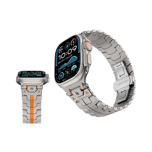 Bracelet Milanese Loop de style Mecha, luxe, léger, avec fermoir papillon magnétique en acier inoxydable pour montre Ultra1/2 49mm Series - Product Image 4