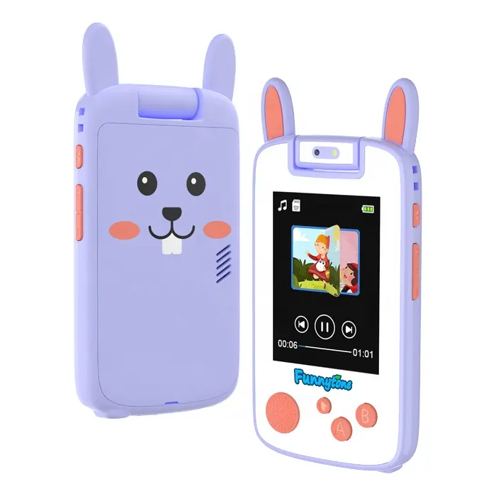 Spot New Products Kids Smartphone Toy With 180 Flip Camera Musical Card Learning Baby Mobile Phone For Kids in 2023