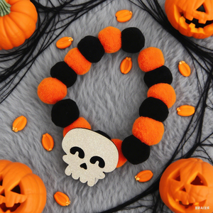 New Hot Sale Halloween Theme Pet Accessories Luxury Elastic Rope <strong>Collar</strong> for Cats <strong>Dogs</strong> Solid Pattern - Product Image 4