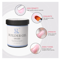 HS Wholesale Gel de construction rapide pour ongles, Soak Off, sans HEMA, UV LED, transparent, OEM, Gel de construction effet gelée pour extension d'ongles, en vrac