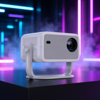 Projecteur intelligent mini JUNUO L018A sans fil portable Android 14 pour cinéma maison, avec fonction de mise en miroir d'écran, lampe LED 400 ANSI, affichage 1080P 4K