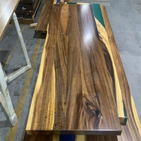 Noyer sud-américain en bois massif grand bureau d'ordinateur vente directe d'usine Version Simple
