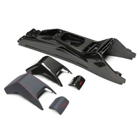 Remplacement de la cadre vidéo de la console centrale en fibre de carbone sèche de haute qualité pour BMW G82 M4, autres pièces intérieures automobiles