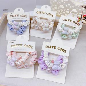 2 pcs/sसेट प्यारे पशु लोचदार बाल-बाल संबंध और स्क्रोधी लड़कियों के सामान-रबर बैंड - Product Image 2